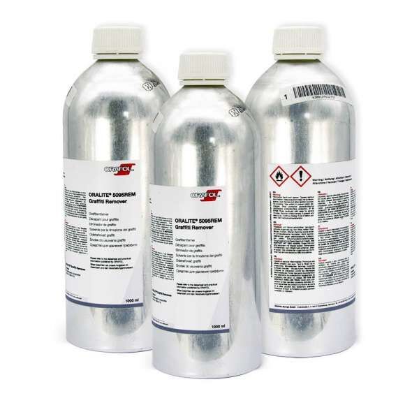 ORAFOL ORALITE 5095REM Graffiti Remover, 1000 ml, Flaschen in dreier Gruppe