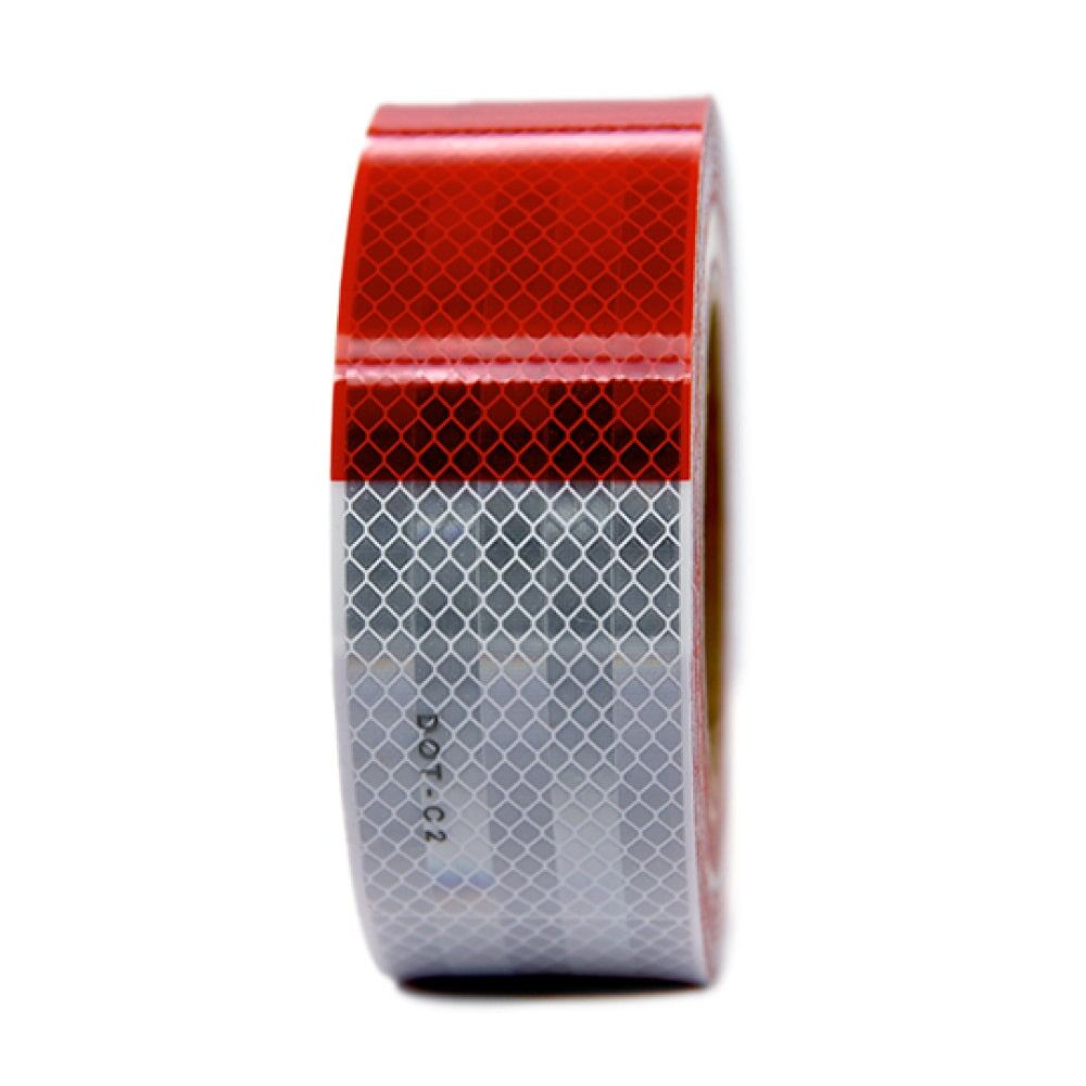 1X Reflektorfolie Reflektorband Selbstklebend Warnaufkleber Rot 3Mtrx5cm