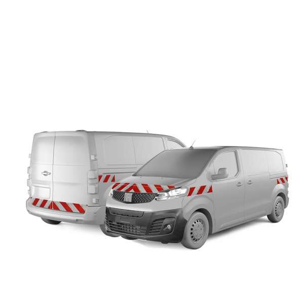 Komplettmarkierungssatz des Fiat E-Scudo mit Hecktür, Baujahr 2024
