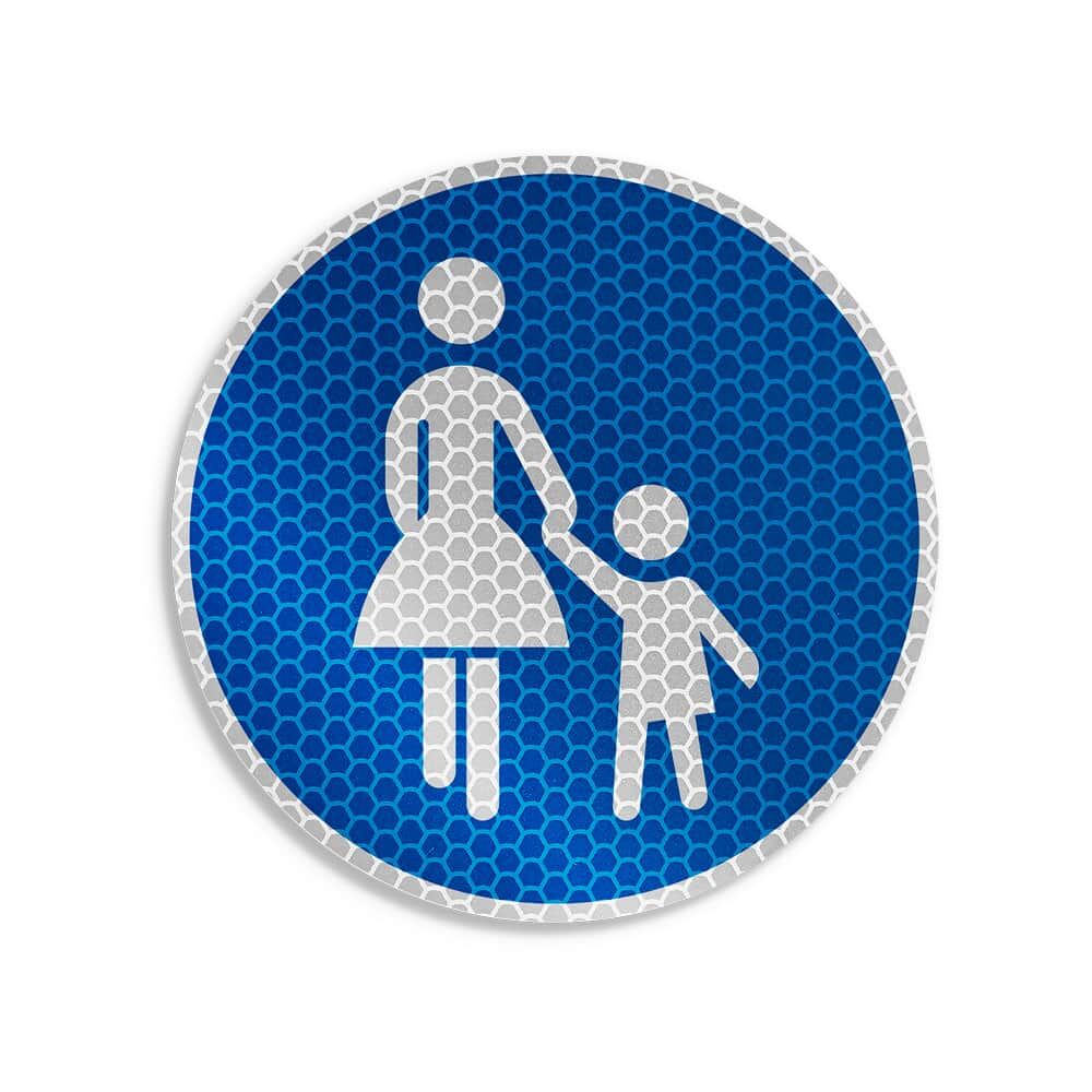 Hinweisschild Aufkleber Gehweg VZ 239