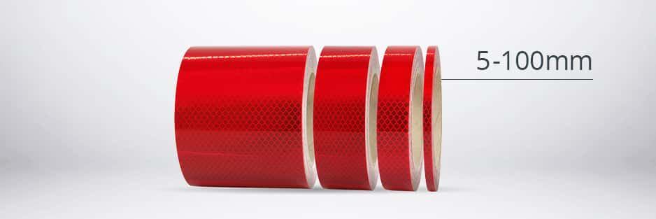Orafol Rot Reflexfolie 20x4,5 cm Reflexband Reflektor selbstklebend RA2 