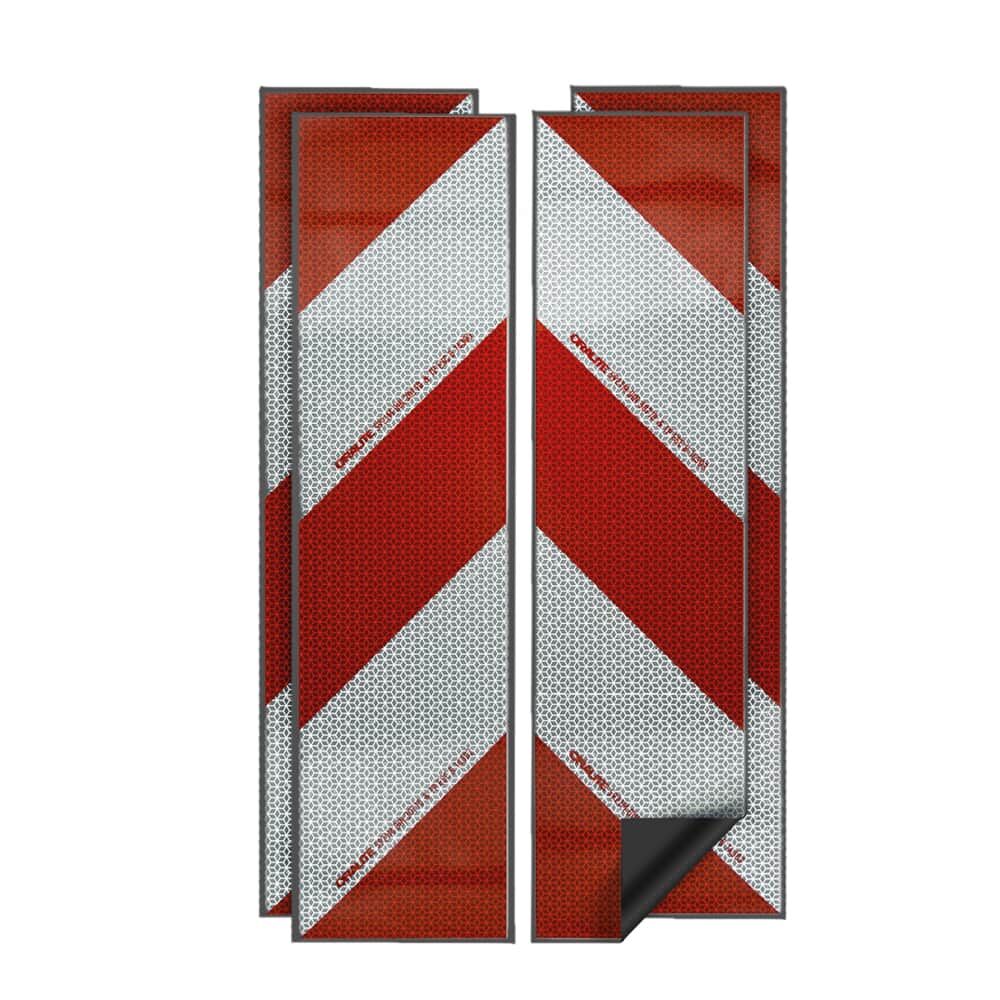Orafol Container Warnmarkierung Selbstklebend - 4 Streifen 141x705mm Nach DIN 67520/6171