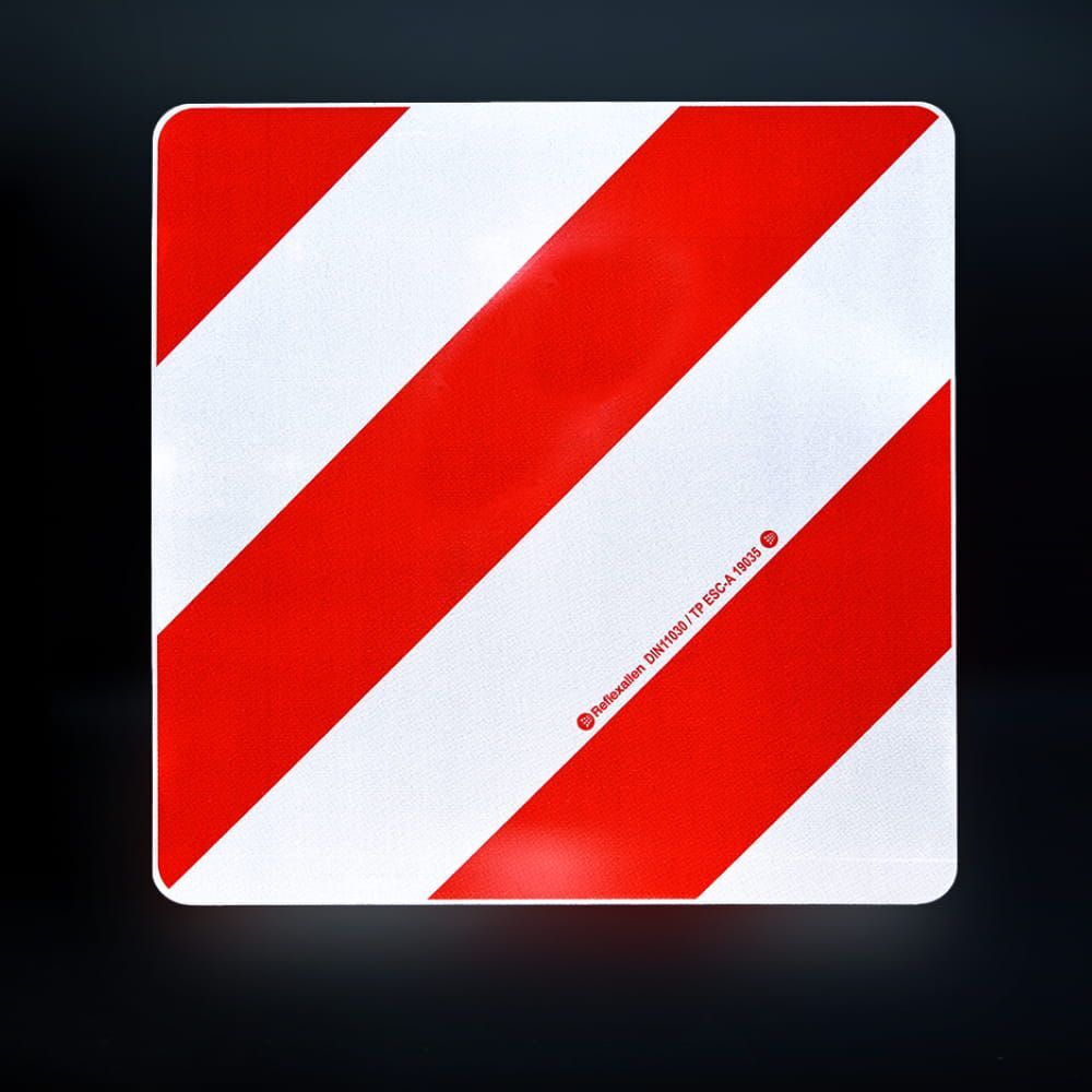 Warntafel Für überbreite Transporte - Alu Reflektor 423x423 Mm Mit DIN 30710