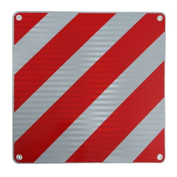 Warntafel Überlänge Italien 500x500 Warnschild reflektierend rot weiß Aluminium 