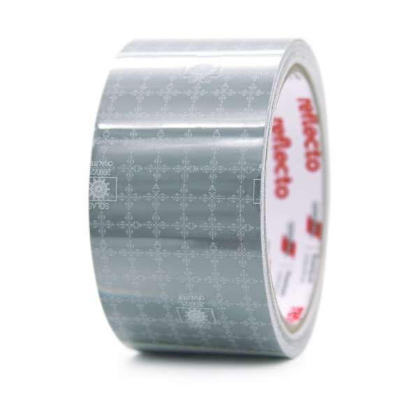 Rolle 5m ORALITE FD 1403, graues Reflexmuster, Schrägansicht